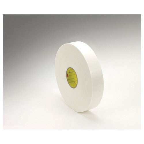 3M Double Coated Polyethylene Foam Tape 4466 White 1/2″ × 36 yd 62mil - Exact Industrial Supply