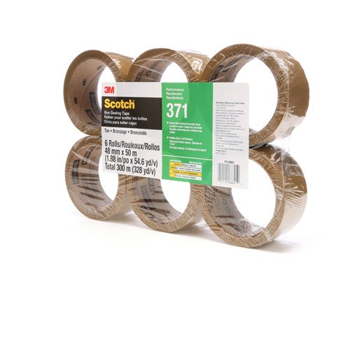 Scotch Sealing Tape 371 Tan 48 mm × 50 m - Exact Industrial Supply