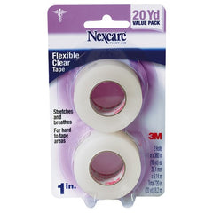 Nexcare Transpore Clear First Aid Tape 527-P1 1″ × 10 yds Wrapped - Exact Industrial Supply
