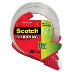 Scotch Sure Start Shipping Packaging Tape with dispenser 3450S-RD 1.88″ × 38.2 yd (48 mm × 35 m) - Exact Industrial Supply