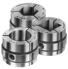 Collet Pad for Warner & Swasey Machine #5 (4pc Split) - 4" Round Serrated - Part #  CP-WS9RE40000 - Exact Industrial Supply