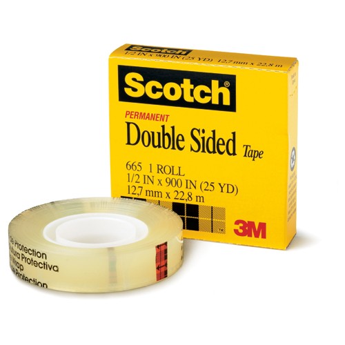 Scotch Double Sided Tape 665 1″ × 1296″ Boxed - Exact Industrial Supply
