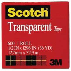 1X2592" TRANSPARENT TAPE 600-72 - Exact Industrial Supply