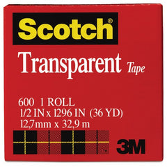 ‎Scotch Transparent Tape 600-2P34-72 3/4″ × 2592″ (19 mm × 65 8 m) - Exact Industrial Supply