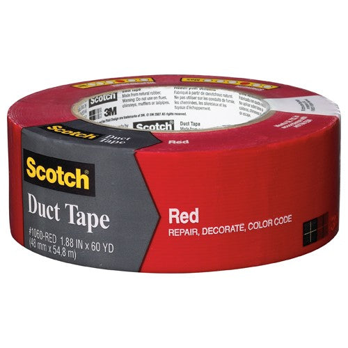3M Red Duct Tape 3960-RD 1.88″ × 60 yd (48 mm × 54 8 m) - Exact Industrial Supply