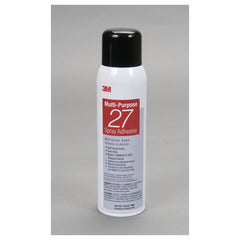 3M Multi-Purpose Spray Adhesive 27 Clear 16 fl oz Can (Net Wt 13.05oz) NOT FOR SALE IN CA AND OTHER STATES - Exact Industrial Supply