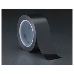 3M Vinyl Tape 471 Black 1/4″ × 36 yd 5.2 mil Individually Wrapped Conveniently Packaged - Exact Industrial Supply