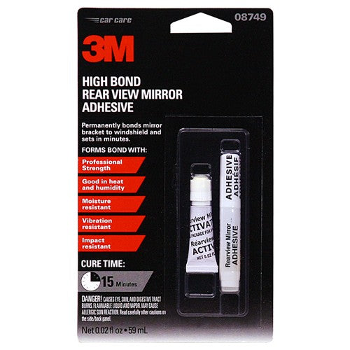 3M High Bond Rearview Mirror Adhesive 08749 0.02 fl oz - Exact Industrial Supply