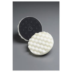 ‎3M Finesse-it Buffing Pad 01912 5-1/4″ White Foam - Exact Industrial Supply