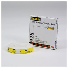 Scotch ATG Repositionable Double Coated Tissue Tape 928 Translucent White 1/2″ × 18 yd 2 mil - Exact Industrial Supply