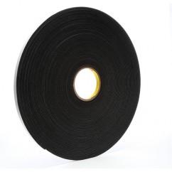 1/2X36 YDS 4718 BLK VINYL FOAM TAPE - Exact Industrial Supply