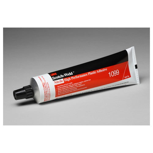 3M Nitrile High Performance Plastic Adhesive 1099 Tan 5 Oz Tube - Exact Industrial Supply